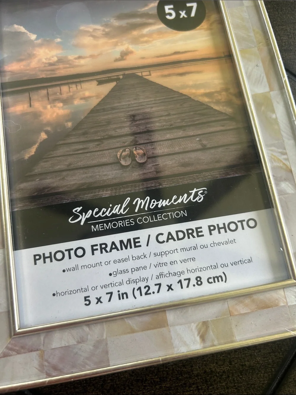 Special Moments Silver and Black 5x7 Photo Frame Set - Pack of 6